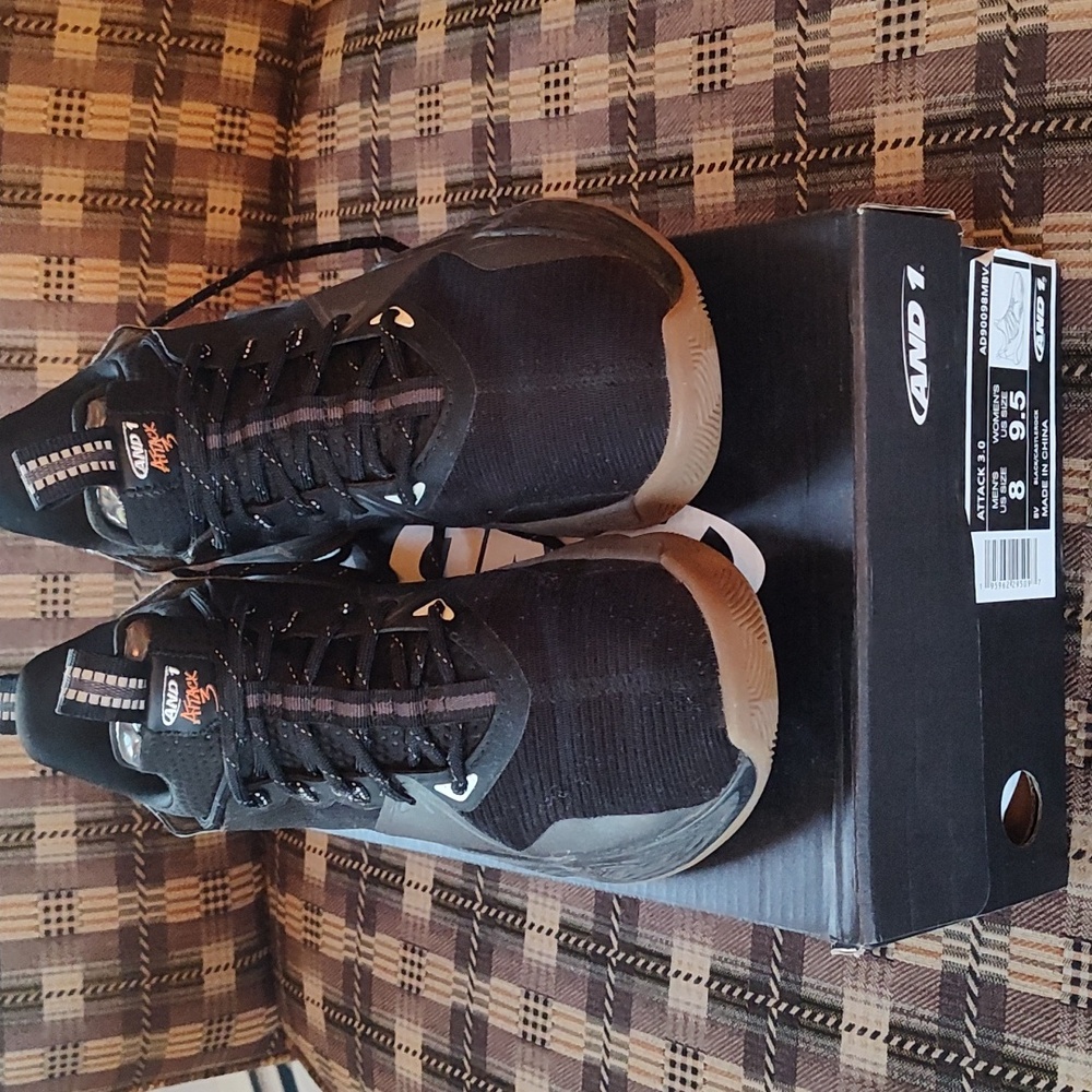 AND1 Men's Black Athletic Shoes mens 8